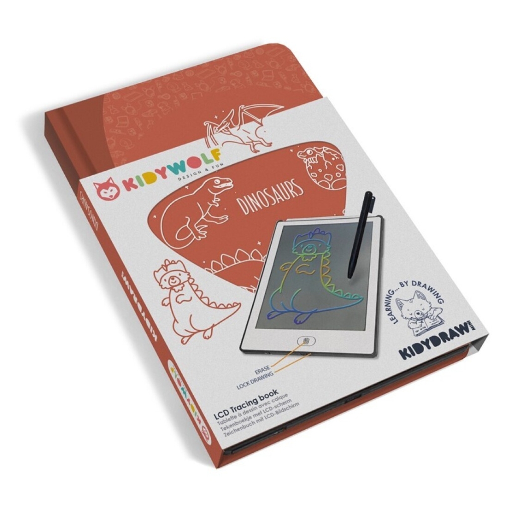 Tableta de dibujo portátil Kididraw mini Dinosaurios