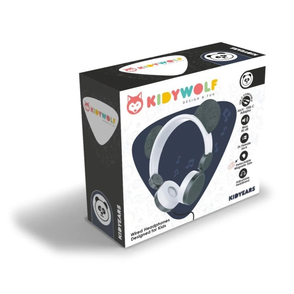 Auriculares para niños modelo Oso panda Kiddywolf