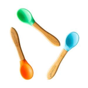 Set 3 cucharas de silicona y bambú