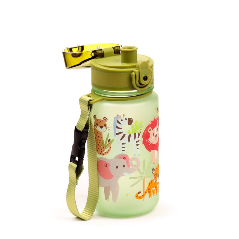 Botella infantil de 350ml y dibujos de animales