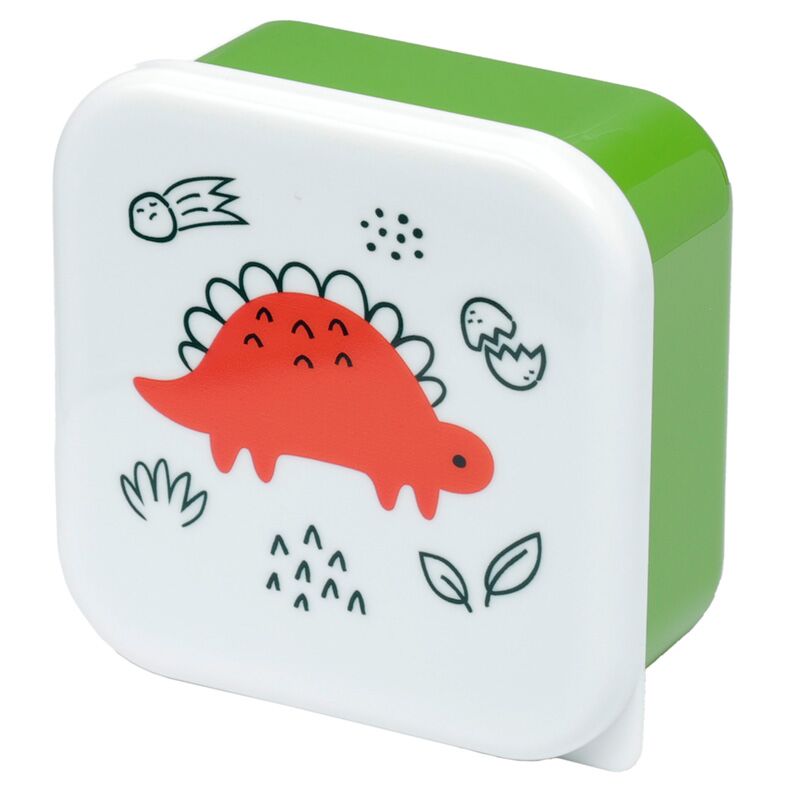 Set de 3 fiambreras infantiles con dinosaurios